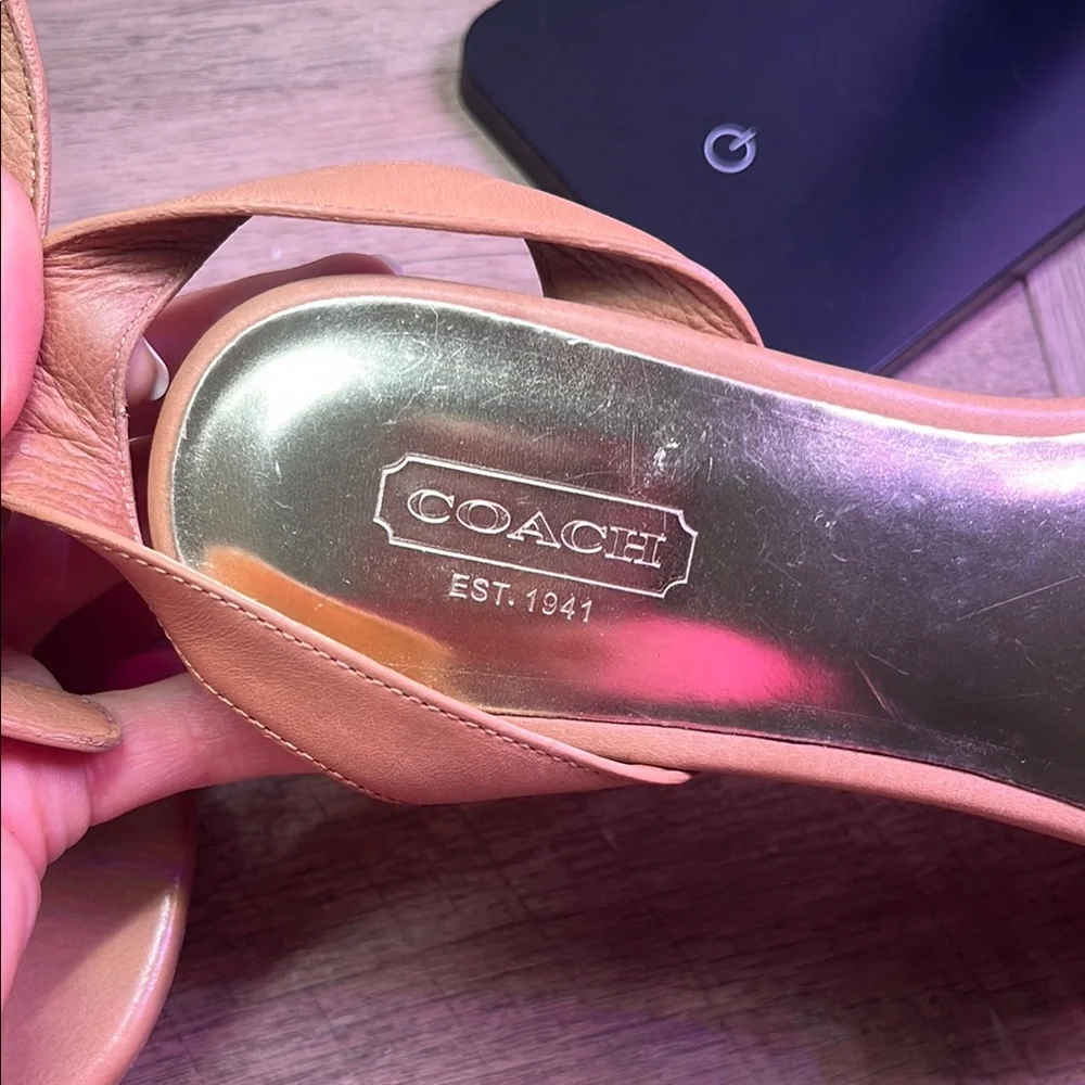 Coach Red and Pink Wedge Shoes - Picture 7 of 9